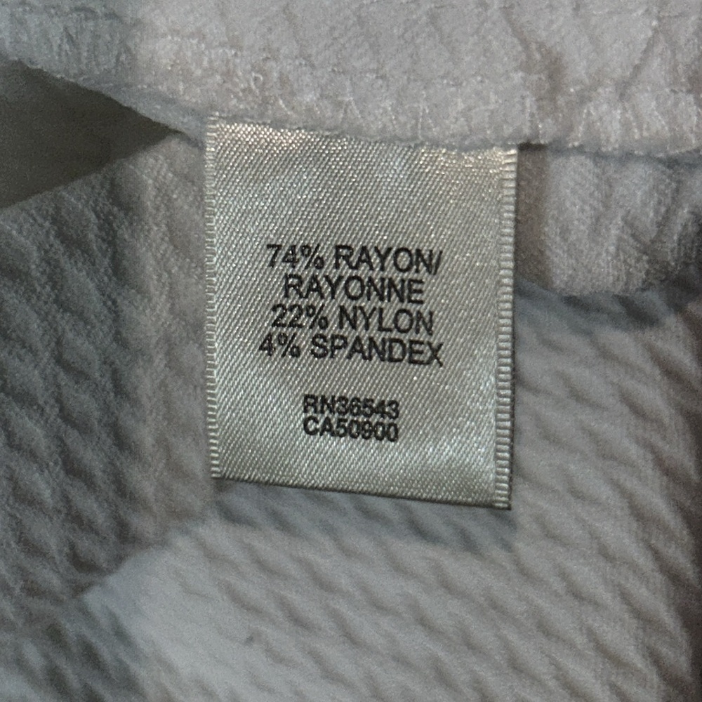 Van Heusen Stretch Extensible White Patterned Leg… - image 7